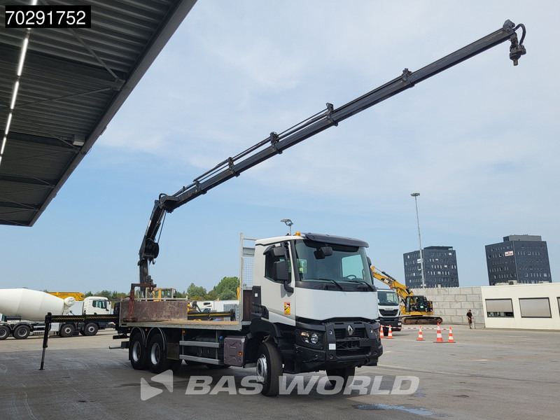 Renault K 380 6X4 HIAB X-HIDUO 188 E-5 Crane Steelsuspension Big-Axle Automatic Euro 6 - Dropside/ Flatbed truck, Crane truck: picture 3 Renault K 380 6X4 HIAB X-HIDUO 188 E-5 Crane Steelsuspension Big-Axle Automatic Euro 6 - Dropside/ Flatbed truck, Crane truck: picture 3