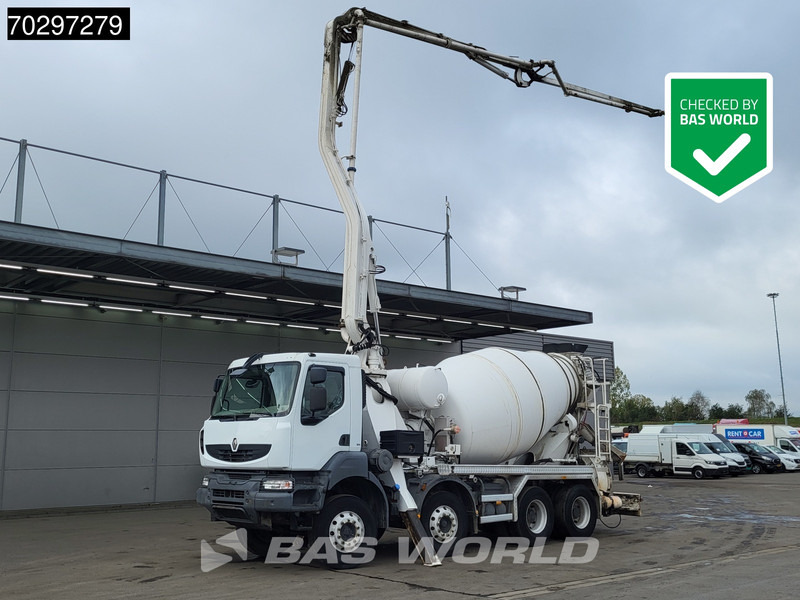 Renault Kerax 8X4 Mecbo M3-23/100-BZ Pomp+Mixer Big-Axle Steelsuspension Euro 5 - Concrete mixer truck: picture 1 Renault Kerax 8X4 Mecbo M3-23/100-BZ Pomp+Mixer Big-Axle Steelsuspension Euro 5 - Concrete mixer truck: picture 1