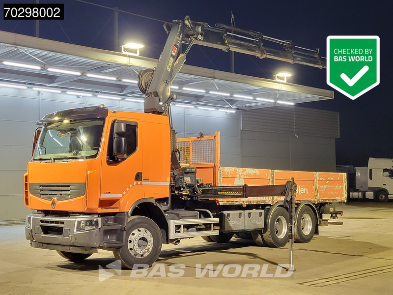 Renault Premium 430 Lander 6X4 211 EP-4 HIDUO Kran Crane Automatic Airco Euro 5 - Dropside/ Flatbed truck, Crane truck: picture 1 Renault Premium 430 Lander 6X4 211 EP-4 HIDUO Kran Crane Automatic Airco Euro 5 - Dropside/ Flatbed truck, Crane truck: picture 1