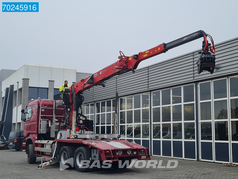 Scania R580 6X4 Jonsered J28505 83 Crane Kran Steel-suspension Retarder - Timber truck, Crane truck: picture 2 Scania R580 6X4 Jonsered J28505 83 Crane Kran Steel-suspension Retarder - Timber truck, Crane truck: picture 2