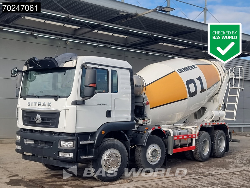 Sitrak G5 350 8X4 NEW! 8m3 Liebherr Mixer Big-Axle Steel Suspension - Concrete mixer truck: picture 1 Sitrak G5 350 8X4 NEW! 8m3 Liebherr Mixer Big-Axle Steel Suspension - Concrete mixer truck: picture 1