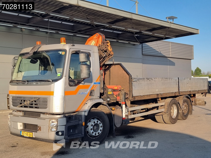 Dropside/ Flatbed truck, Crane truck Volvo FE 280 6X2 NL-Truck Palfinger PK15500 Kran CraneManual Liftachse Euro 4: picture 8