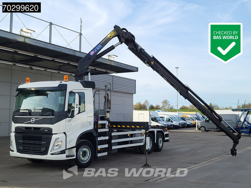 Volvo FM 430 FM 6X2 HMF 2320K-RCS Kran Crane + VDL S-21-6200 Lift + Steering Axle - Hook lift truck, Crane truck: picture 1 Volvo FM 430 FM 6X2 HMF 2320K-RCS Kran Crane + VDL S-21-6200 Lift + Steering Axle - Hook lift truck, Crane truck: picture 1