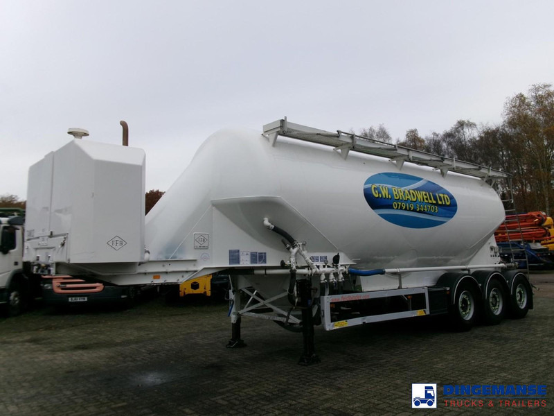 Feldbinder Powder tank alu 40 m3 / 1 comp + compressor - Tank semi-trailer: picture 1 Feldbinder Powder tank alu 40 m3 / 1 comp + compressor - Tank semi-trailer: picture 1