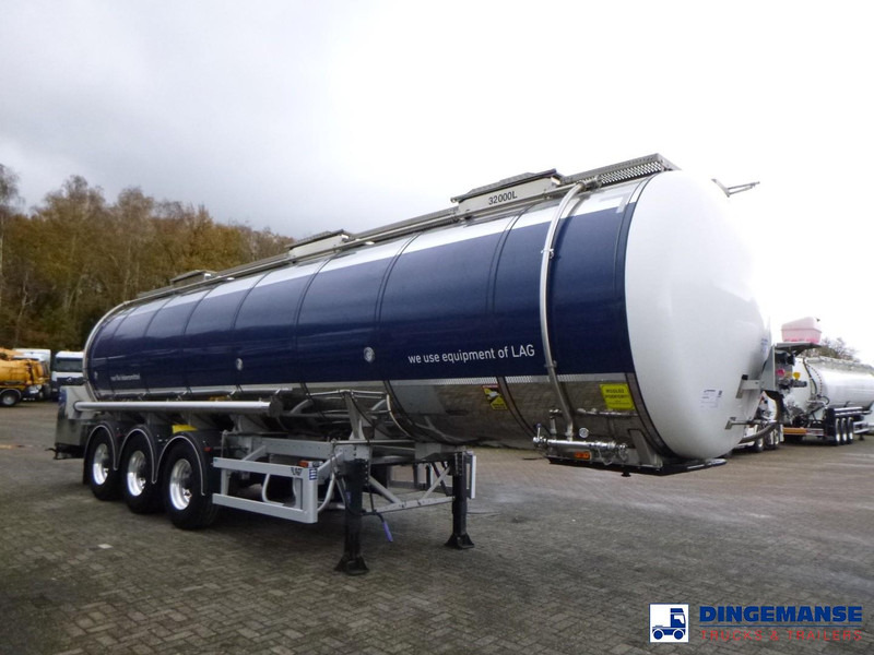 LAG Food tank inox 32 m3 / 3 comp + pump, steaming heating, webasto - Tank semi-trailer: picture 2 LAG Food tank inox 32 m3 / 3 comp + pump, steaming heating, webasto - Tank semi-trailer: picture 2