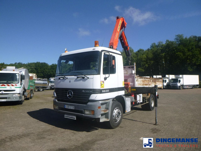 Mercedes-Benz Actros 1835 4x2 tipper + Palfinger PK12000 - Crane truck: picture 1 Mercedes-Benz Actros 1835 4x2 tipper + Palfinger PK12000 - Crane truck: picture 1