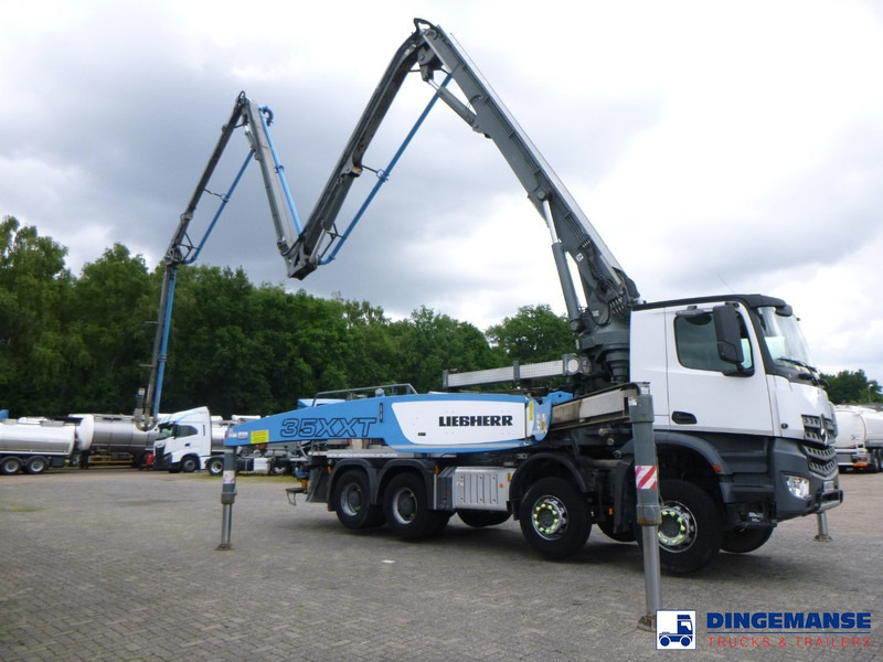 Concrete pump truck Mercedes-Benz Arocs 8x4 Liebherr 35 XXT concrete pump 35 m: picture 12