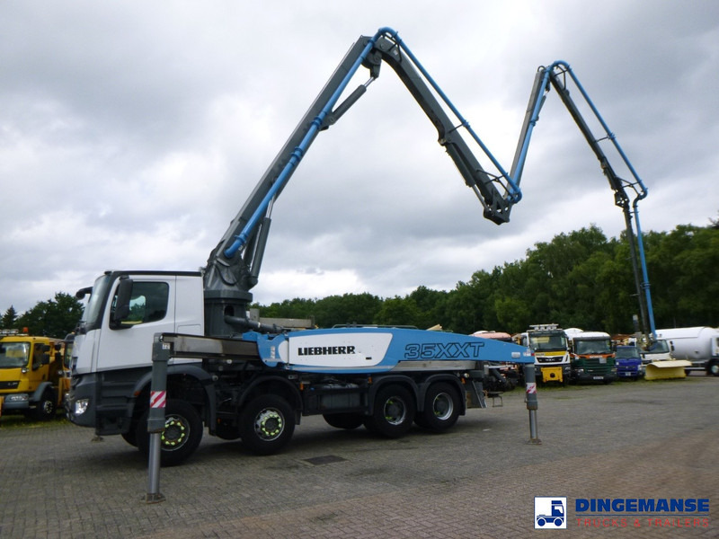 Concrete pump truck Mercedes-Benz Arocs 8x4 Liebherr 35 XXT concrete pump 35 m: picture 11