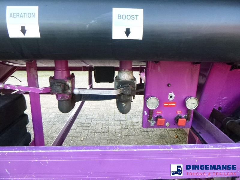 Tank semi-trailer SPITZER Powder tank alu 37 m3 + engine/compressor: picture 12