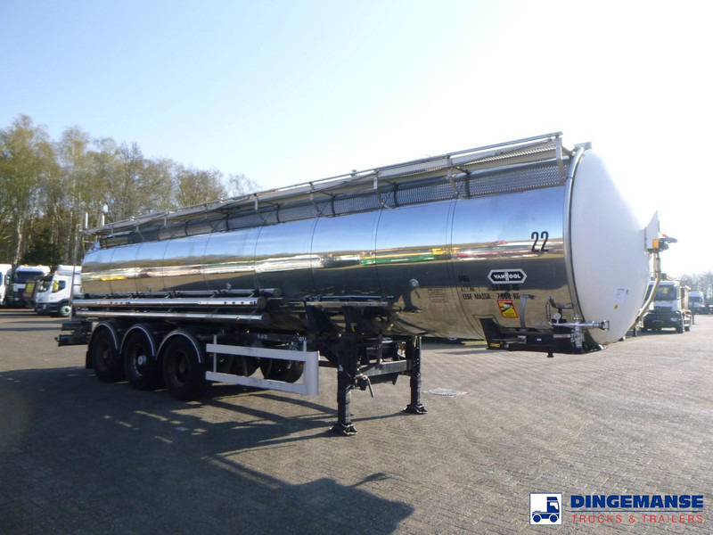 Van Hool Chemical tank inox L4BH 30 m3 / 3 comp - Tank semi-trailer: picture 2 Van Hool Chemical tank inox L4BH 30 m3 / 3 comp - Tank semi-trailer: picture 2