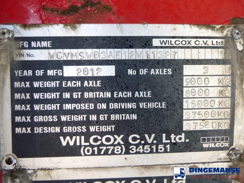 Tipper semi-trailer WILCOX Tipper trailer alu 55 m3 + tarpaulin: picture 13 Tipper semi-trailer WILCOX Tipper trailer alu 55 m3 + tarpaulin: picture 13