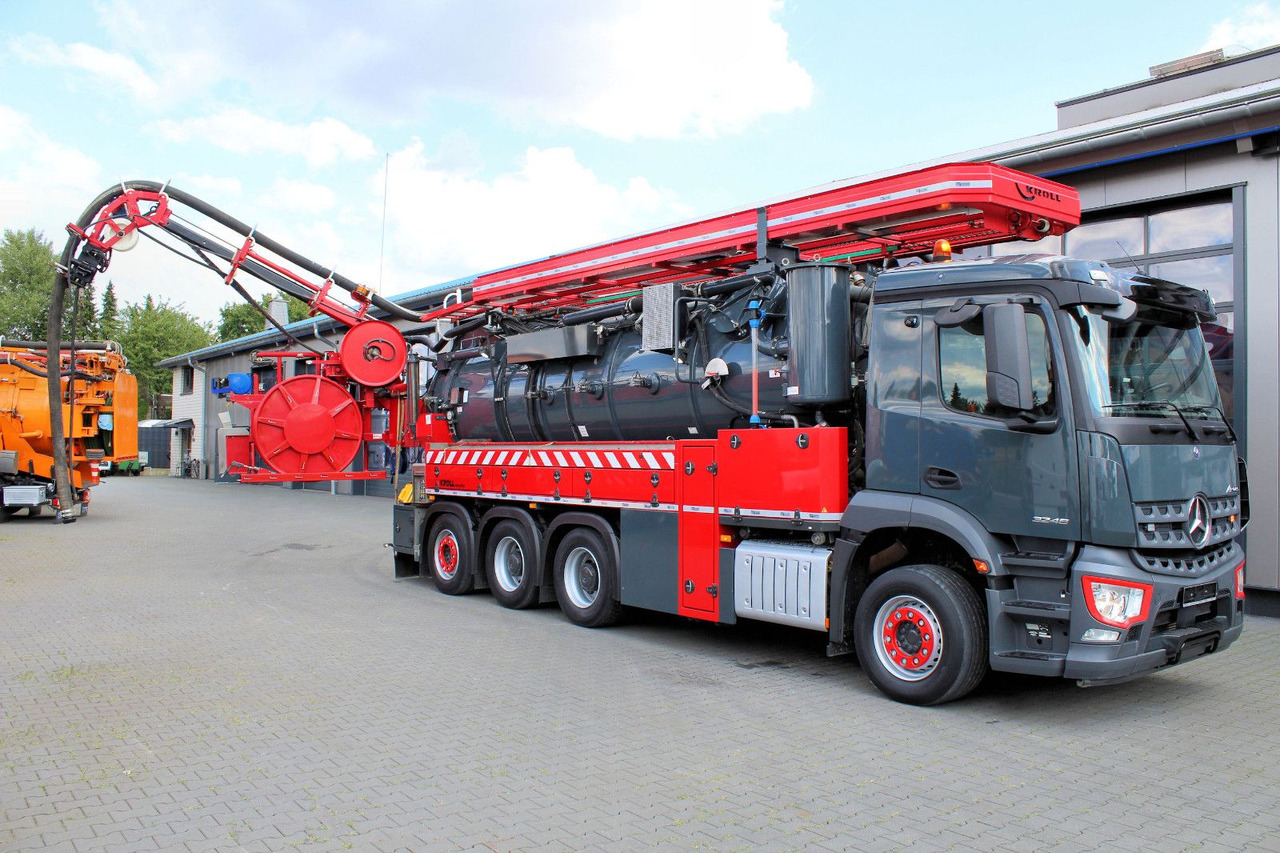 Vacuum truck Mercedes-Benz AROCS 3246 8x4 Kroll 16m³ WRG Winterheizung -15C: picture 11
