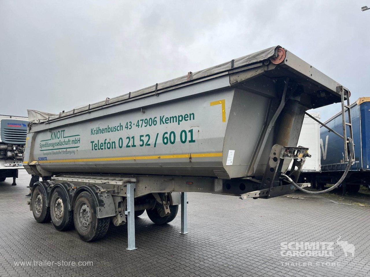 SCHMITZ Auflieger Kipper Stahlrundmulde 25m³ - Tipper semi-trailer: picture 1 SCHMITZ Auflieger Kipper Stahlrundmulde 25m³ - Tipper semi-trailer: picture 1