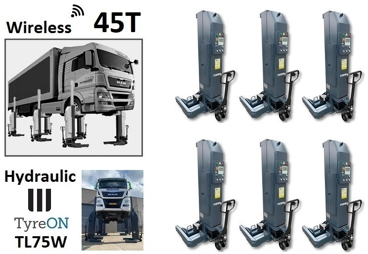 TL75W-6 45T Mobile truck lift - wireless - battery powered - Workshop equipment: picture 1 TL75W-6 45T Mobile truck lift - wireless - battery powered - Workshop equipment: picture 1