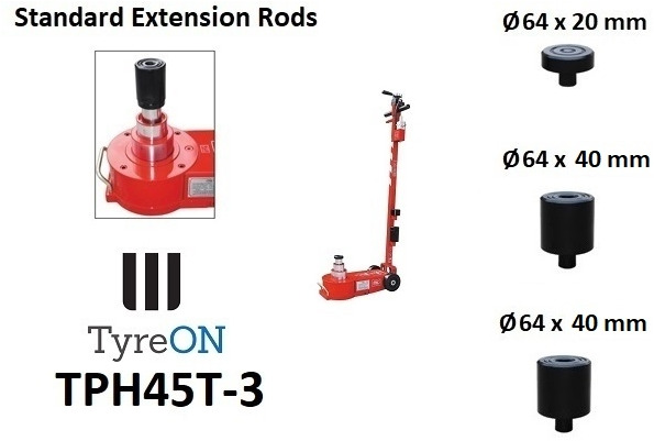 TPH45T-3 Air hydraulic jack 45 Tons - Minimum height 12 cm - portable (40 kg) - Workshop equipment: picture 3 TPH45T-3 Air hydraulic jack 45 Tons - Minimum height 12 cm - portable (40 kg) - Workshop equipment: picture 3
