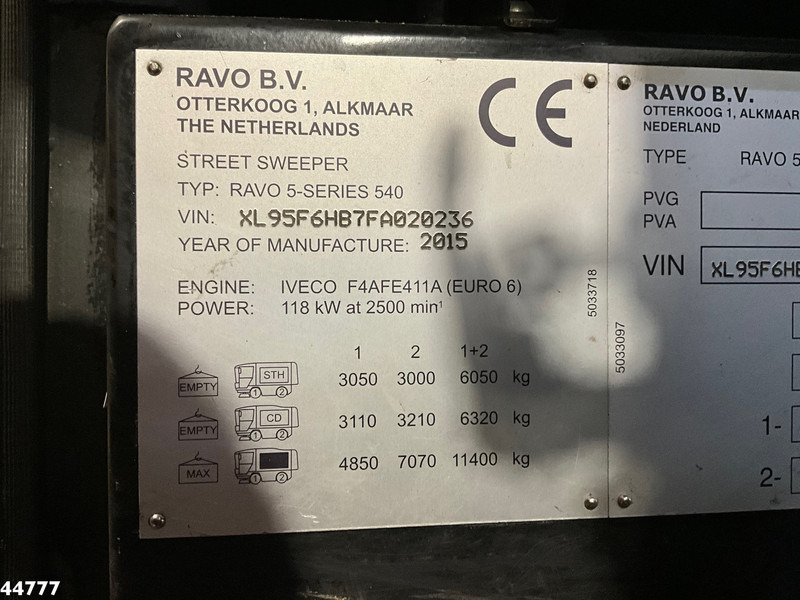 Road sweeper Ravo 540 Euro 6: picture 20