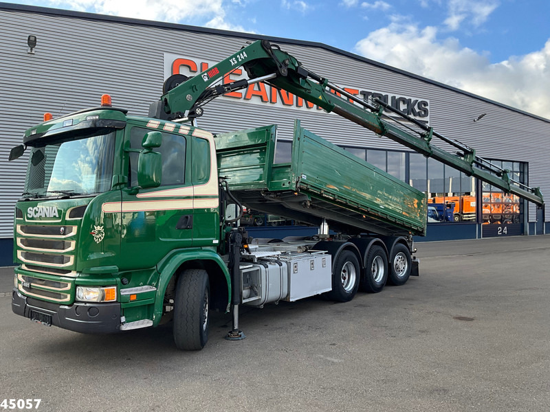 Scania G 490 8x4 Euro 6 Hiab 24 Tonmeter laadkraan - Tipper, Crane truck: picture 1 Scania G 490 8x4 Euro 6 Hiab 24 Tonmeter laadkraan - Tipper, Crane truck: picture 1