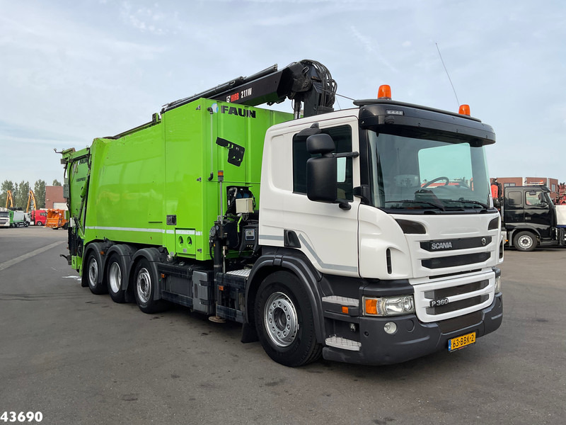 Scania P 360 Faun 18m³ + Hiab crane + Underground Container Washing Installation - Garbage truck: picture 3 Scania P 360 Faun 18m³ + Hiab crane + Underground Container Washing Installation - Garbage truck: picture 3