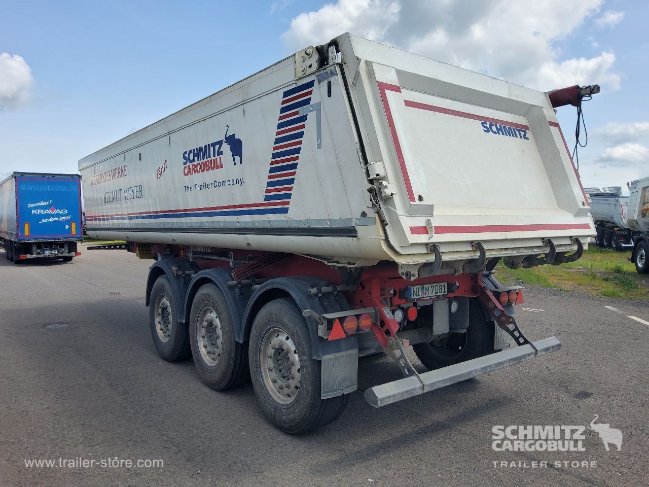 SCHMITZ Auflieger Kipper Alukastenmulde 24m³ - Tipper semi-trailer: picture 4 SCHMITZ Auflieger Kipper Alukastenmulde 24m³ - Tipper semi-trailer: picture 4
