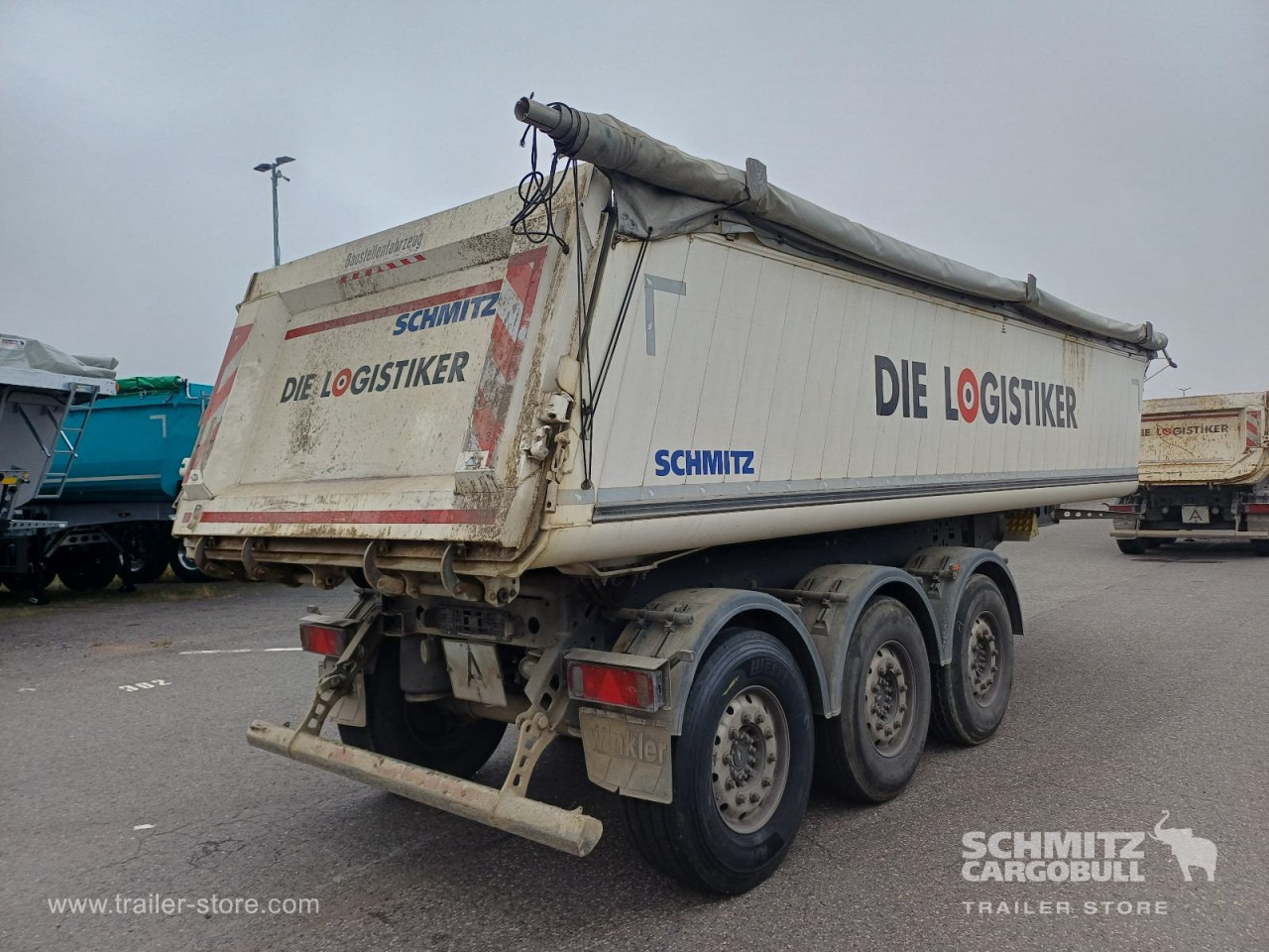Tipper semi-trailer SCHMITZ Auflieger Kipper Alukastenmulde 24m³: picture 7