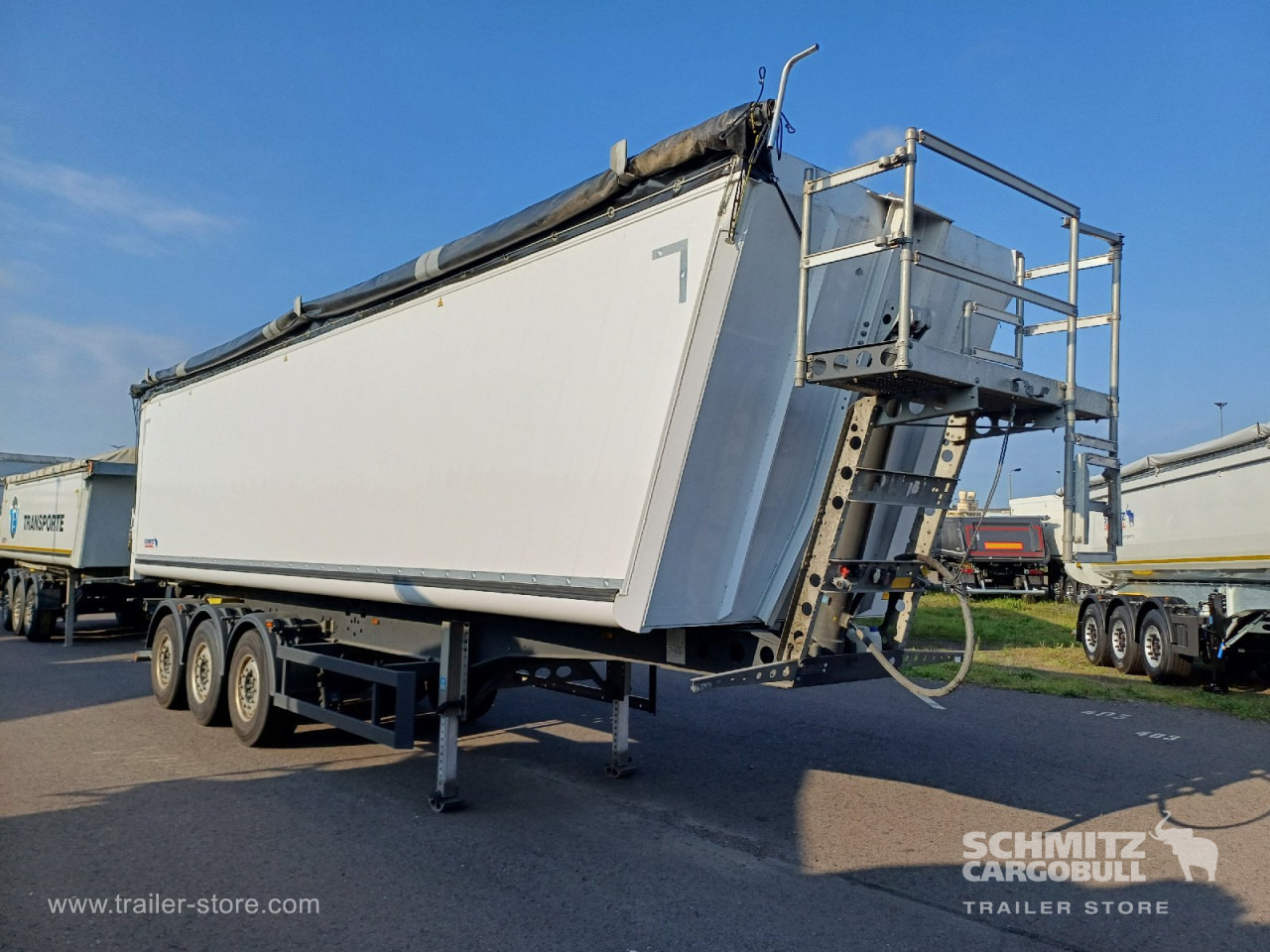 SCHMITZ Auflieger Kipper Alukastenmulde 52m³ - Tipper semi-trailer: picture 1 SCHMITZ Auflieger Kipper Alukastenmulde 52m³ - Tipper semi-trailer: picture 1