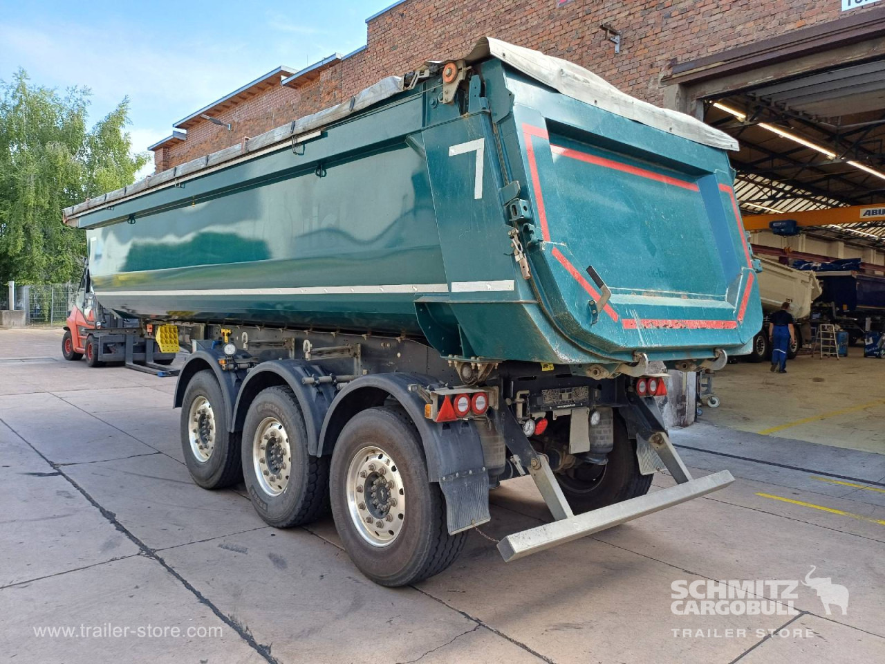 SCHMITZ Auflieger Kipper Stahlrundmulde 24m³ - Tipper semi-trailer: picture 5 SCHMITZ Auflieger Kipper Stahlrundmulde 24m³ - Tipper semi-trailer: picture 5