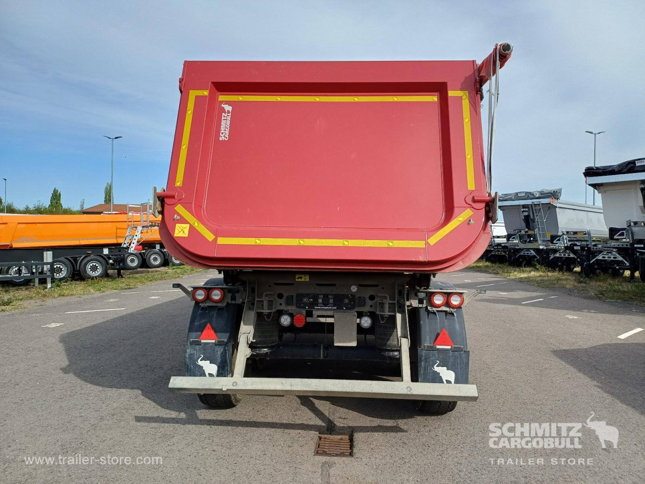 Tipper semi-trailer SCHMITZ Auflieger Kipper Stahlrundmulde 28m³: picture 8