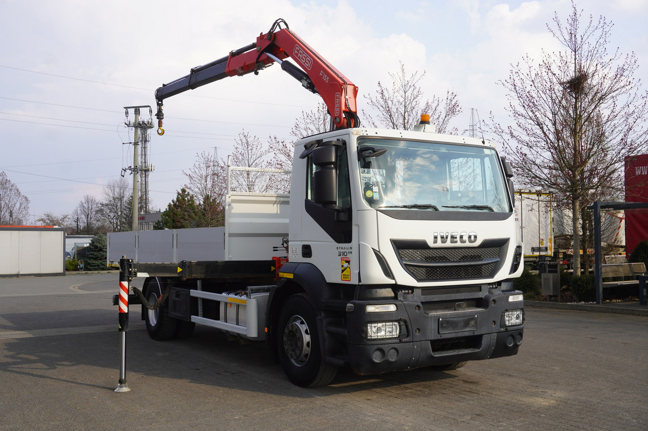 Dropside/ Flatbed truck, Crane truck IVECO STRALIS 310 E6 / HDS FASSI 155 6.2 T / 250 thousand km: picture 12