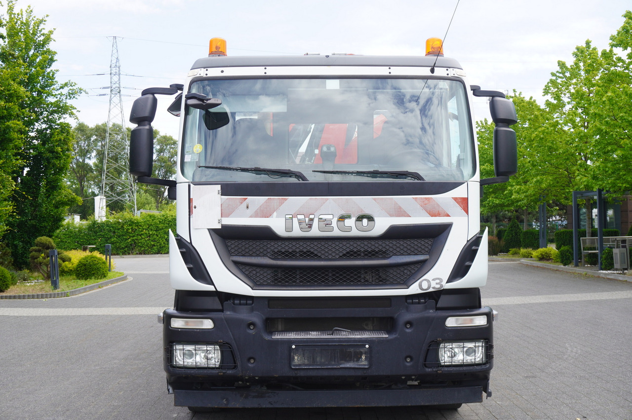 Tipper, Crane truck IVECO STRALIS 330 E6 / FASSI 195A 8.5 T / 3-side tipper: picture 8