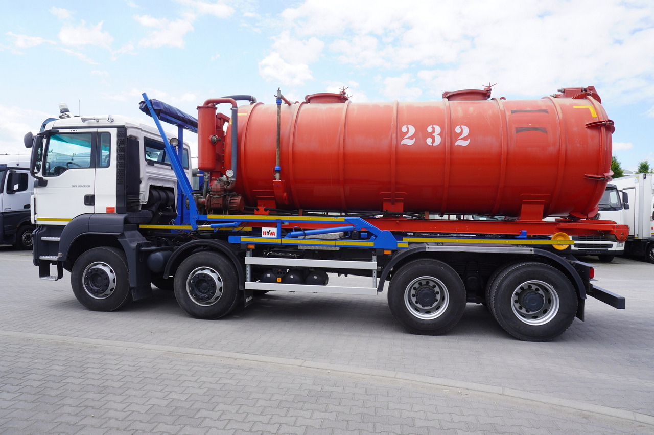MAN TGS 35.400 8 × 4 E5 / HYVA HOOK LIFT 32.56 SE / Septic barrel 13000 L - Slurry tanker: picture 4 MAN TGS 35.400 8 × 4 E5 / HYVA HOOK LIFT 32.56 SE / Septic barrel 13000 L - Slurry tanker: picture 4