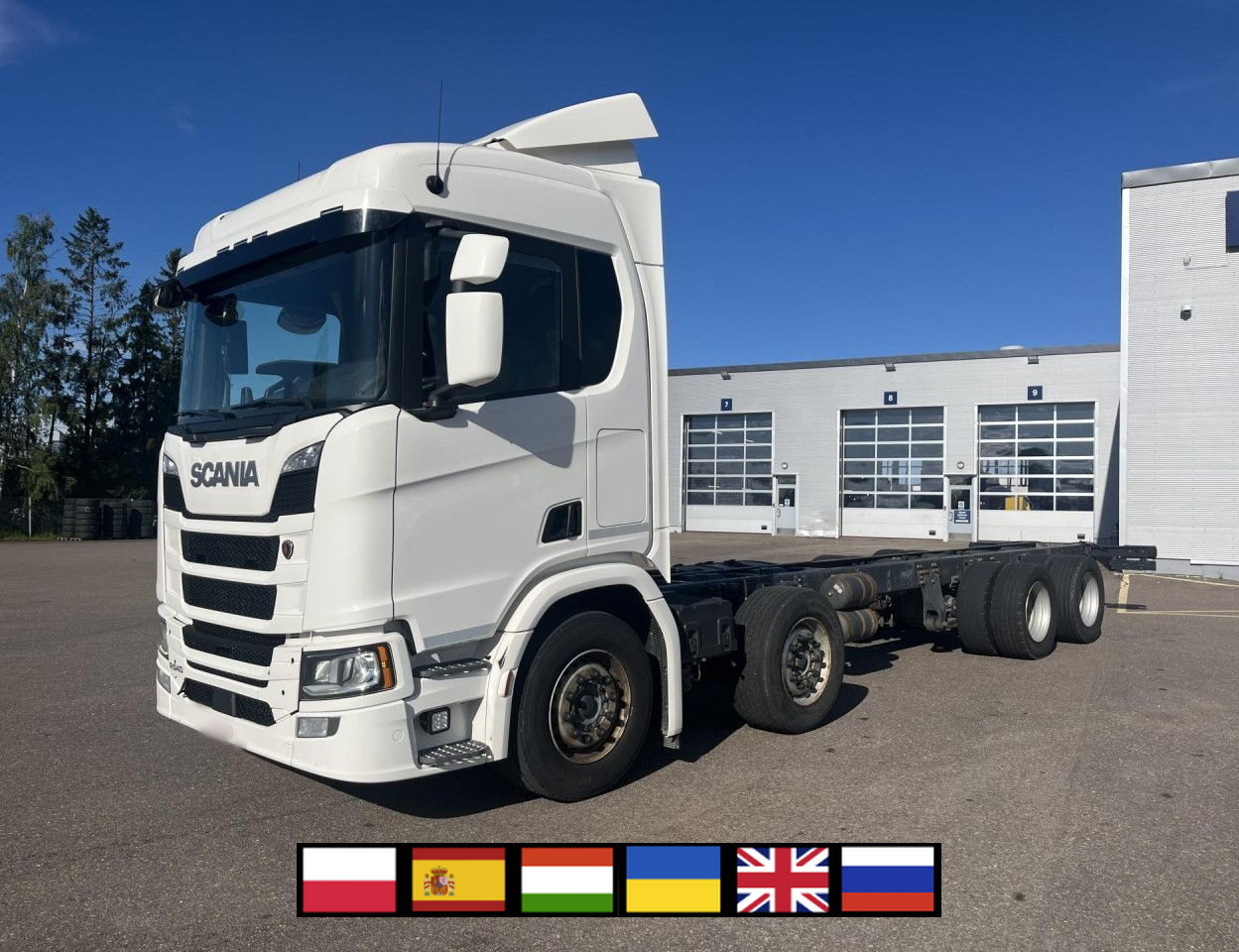 SCANIA R 540 B8x4NB / Truck chassis / Sleeper cab - Cab chassis truck: picture 1 SCANIA R 540 B8x4NB / Truck chassis / Sleeper cab - Cab chassis truck: picture 1