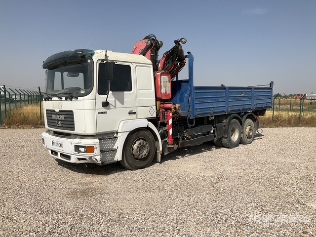 1999 MAN 26.414 FNLL Fassi F260XP Articulated Boom on Flatbed Truck with Crane - Flail mower/ Mulcher: picture 1 1999 MAN 26.414 FNLL Fassi F260XP Articulated Boom on Flatbed Truck with Crane - Flail mower/ Mulcher: picture 1