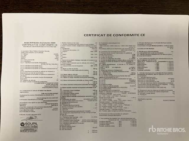 2019 Goupil G4M Electric Utility Vehicle - Utility/ Special vehicle: picture 2 2019 Goupil G4M Electric Utility Vehicle - Utility/ Special vehicle: picture 2
