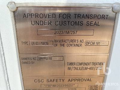 CTTN 40HQ Conteneur De Stockage (Non Util ... - Shipping container: picture 5 CTTN 40HQ Conteneur De Stockage (Non Util ... - Shipping container: picture 5