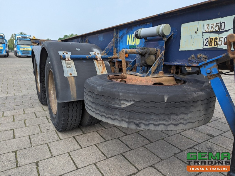 Container transporter/ Swap body semi-trailer Flandria OP 20V 2A 2-Assen ROR - DrumBrakes - Leaf Suspension - 20FT (O1871): picture 9
