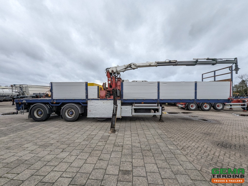 Dropside/ Flatbed semi-trailer Kennis TPD.348.R-B Kennis R-24 Rollerkraan - 3-Assen SAF - 2-StuurAssen  Trommelremmen  11/2025APK: picture 13