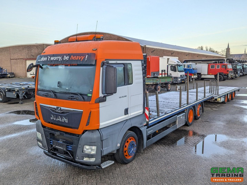 MAN TGX 26.500 6x2/4 LL Euro6 - Retarder + Recker FZ3 3-Assige Aanhanger - Uitschuifbaar - Autotransporter truck: picture 1 MAN TGX 26.500 6x2/4 LL Euro6 - Retarder + Recker FZ3 3-Assige Aanhanger - Uitschuifbaar - Autotransporter truck: picture 1