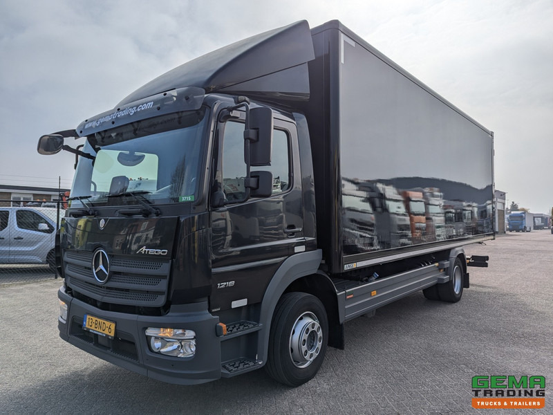 Mercedes-Benz Atego 1218 4x2 Dagcab Euro6C - 12T - Geslotenbak 7.30m - Blad Geveerd - Achterdeuren - Box truck: picture 1 Mercedes-Benz Atego 1218 4x2 Dagcab Euro6C - 12T - Geslotenbak 7.30m - Blad Geveerd - Achterdeuren - Box truck: picture 1