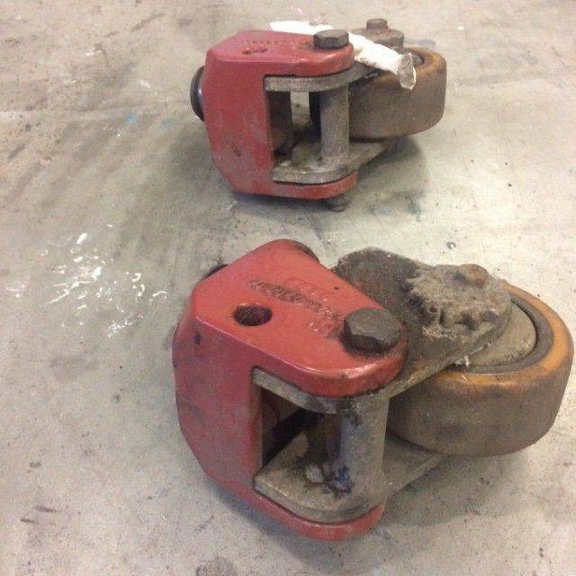 2xSupport Wheel for Komatsu MWP18-1R - Steering for Material handling equipment: picture 2 2xSupport Wheel for Komatsu MWP18-1R - Steering for Material handling equipment: picture 2