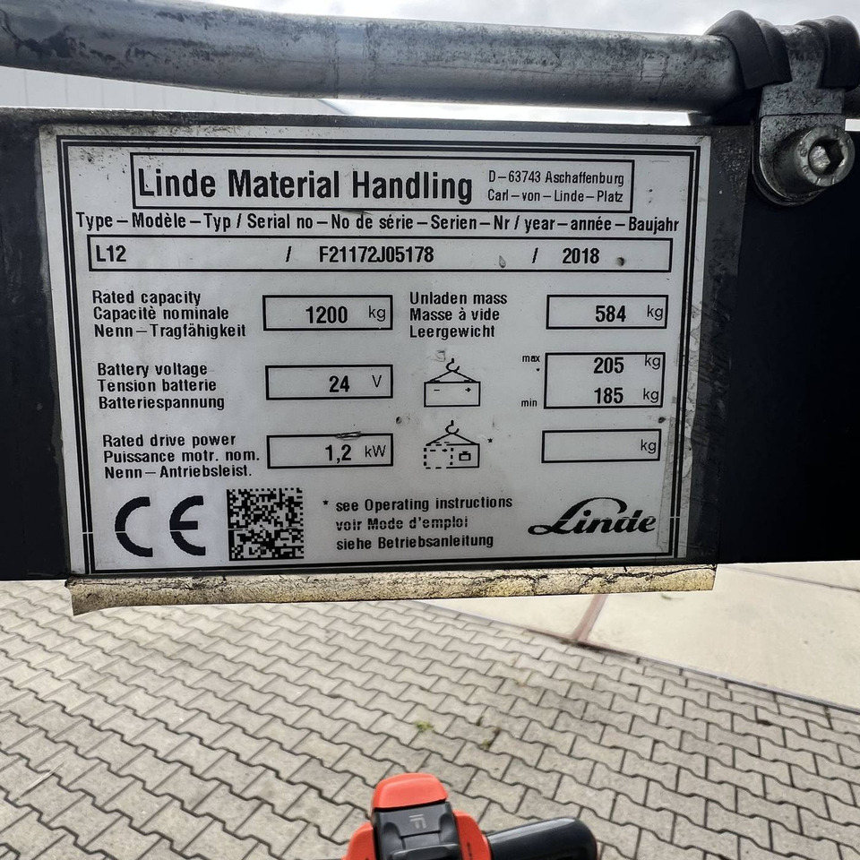 Leasing of  Linde L12 (1172) Linde L12 (1172): picture 15