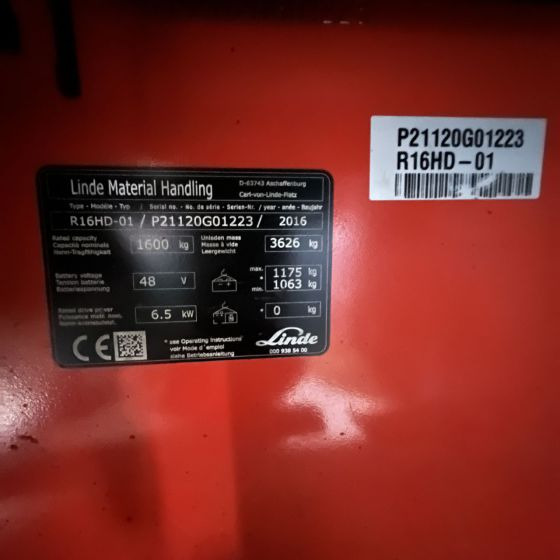 Linde R16HD (1120) - Reach truck: picture 2 Linde R16HD (1120) - Reach truck: picture 2