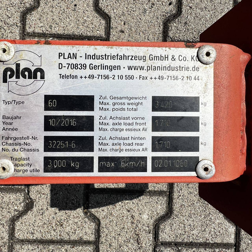 Plan Type 60-3.000 - Roll trailer: picture 2 Plan Type 60-3.000 - Roll trailer: picture 2