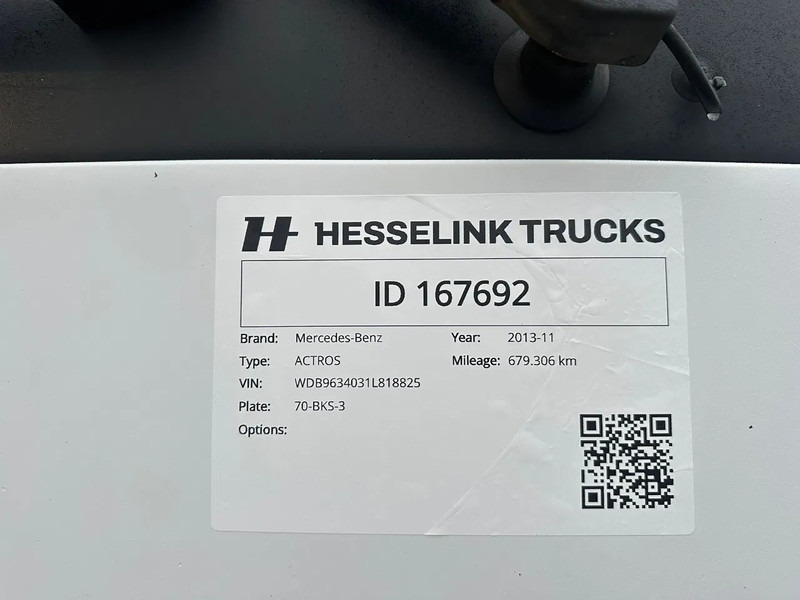 Tractor unit Mercedes-Benz Actros 1840 4X2 679.306KM NL Truck: picture 15