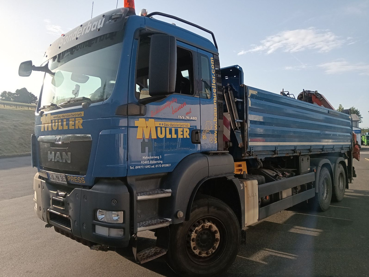 MAN TGS 26:480 6x4 EURO5 ATLAS 240.2E-A4 3-S-Kipper - Tipper, Crane truck: picture 3 MAN TGS 26:480 6x4 EURO5 ATLAS 240.2E-A4 3-S-Kipper - Tipper, Crane truck: picture 3
