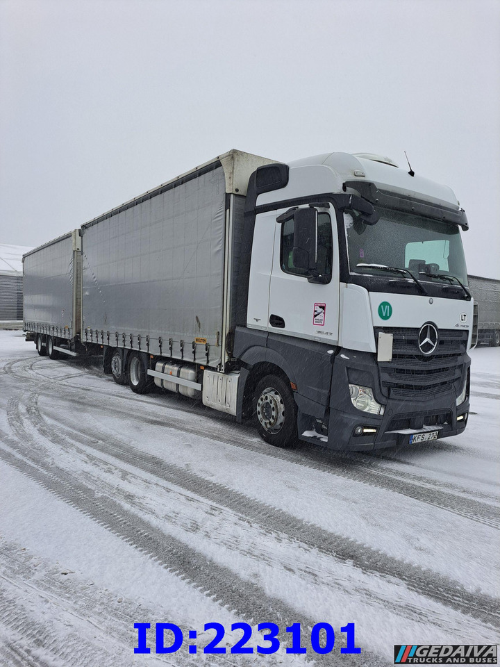 MERCEDES-BENZ Actros 2542 6x2 Euro6 + trailer - Curtainsider truck: picture 4 MERCEDES-BENZ Actros 2542 6x2 Euro6 + trailer - Curtainsider truck: picture 4