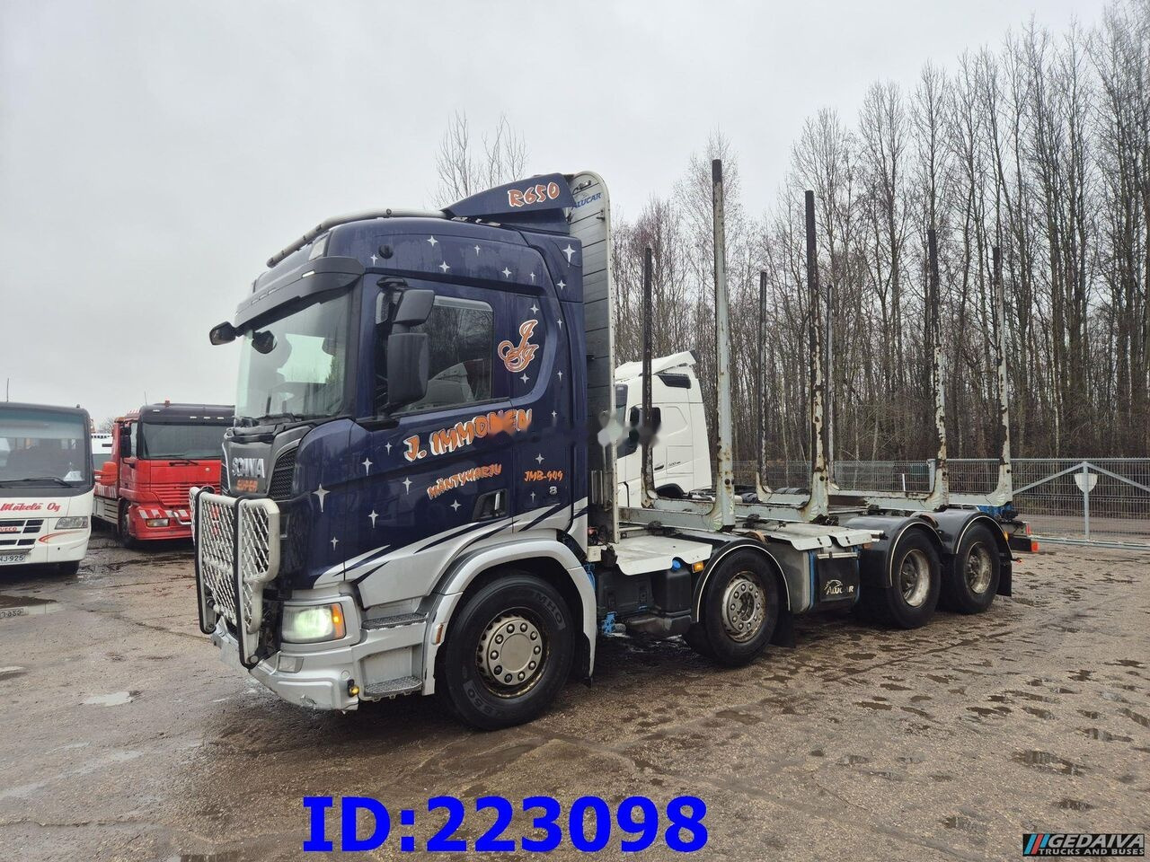 Timber truck Scania R650 - 8X4 - Full air - Retarder - Euro6: picture 1