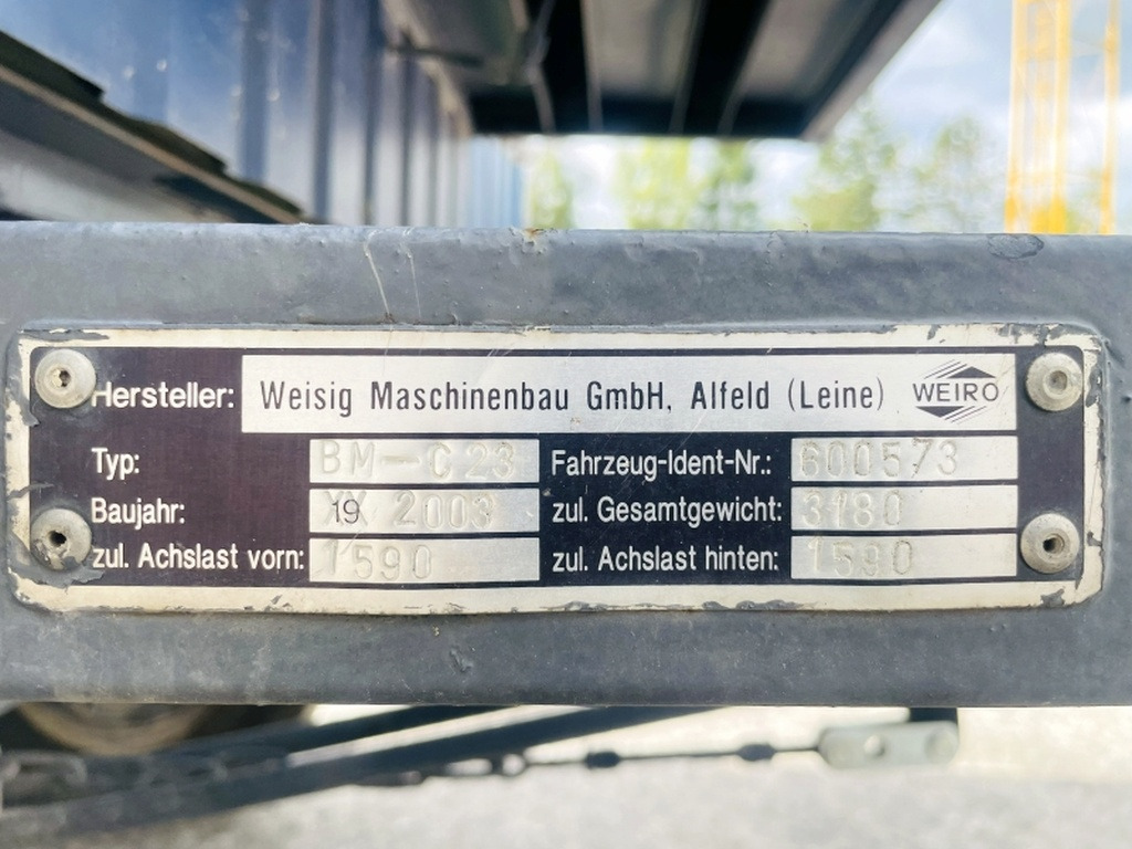 Diverses WEIRO BM-C23 BAUWAGEN (4070) - Construction container, Trailer: picture 3 Diverses WEIRO BM-C23 BAUWAGEN (4070) - Construction container, Trailer: picture 3