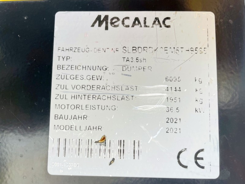 Mecalac TA3.5 SH (3748) - Mini dumper: picture 4 Mecalac TA3.5 SH (3748) - Mini dumper: picture 4
