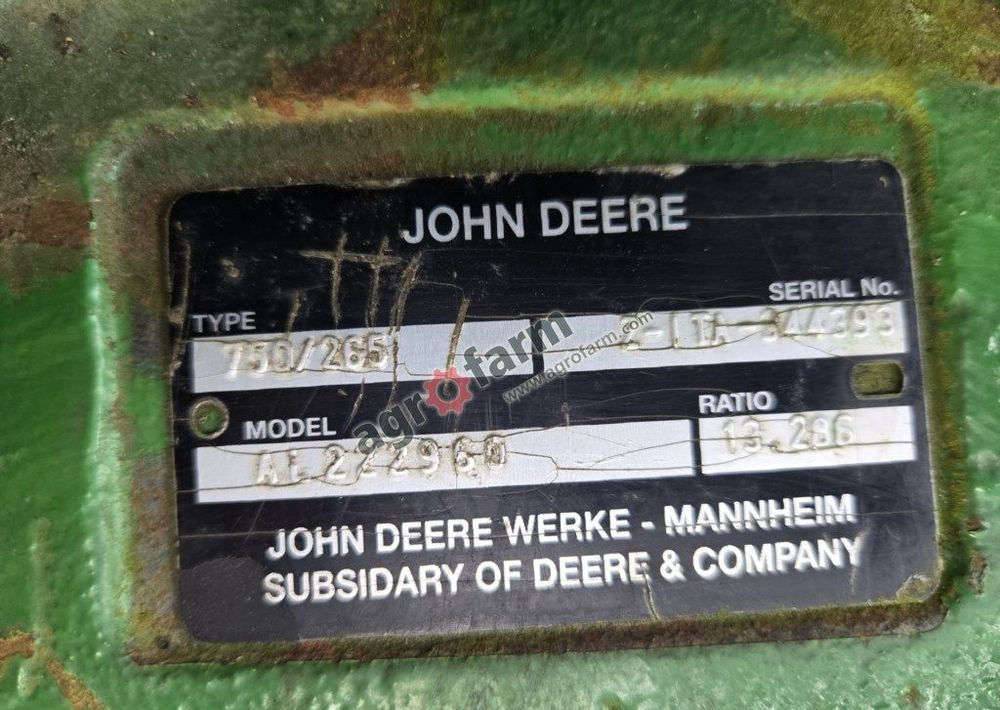 Przedni most John Deere 6155M, Dana 750/265 - Transmission: picture 2 Przedni most John Deere 6155M, Dana 750/265 - Transmission: picture 2
