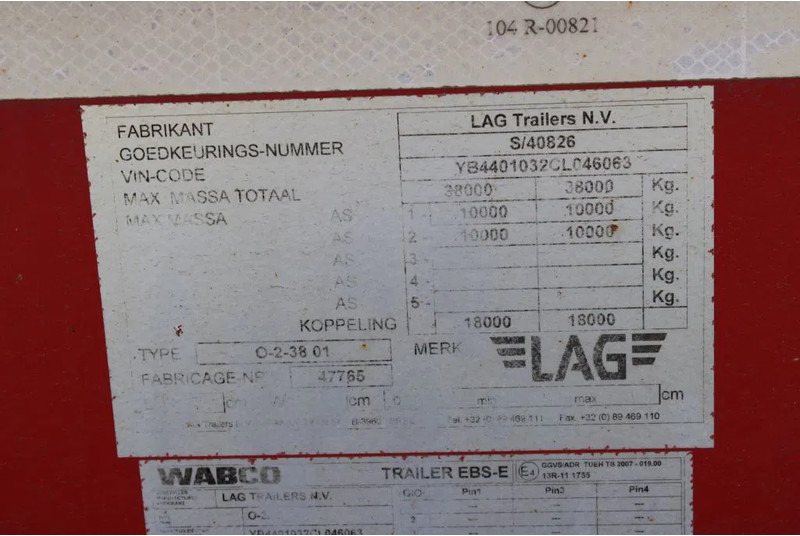 Tipper semi-trailer LAG O-2-38 01 + 2 axle + KIPPER + 27 cub: picture 20